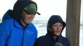 'What have you got us into?': Couple spends anniversary in middle of Ophelia's wrath