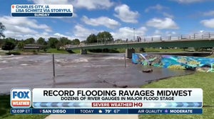 Rivers flood across Midwest after some areas pick up nearly 18 inches of rain