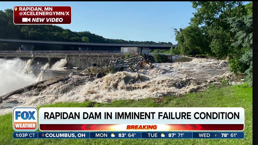 Minnesota dam in 'imminent failure condition' due to flooding